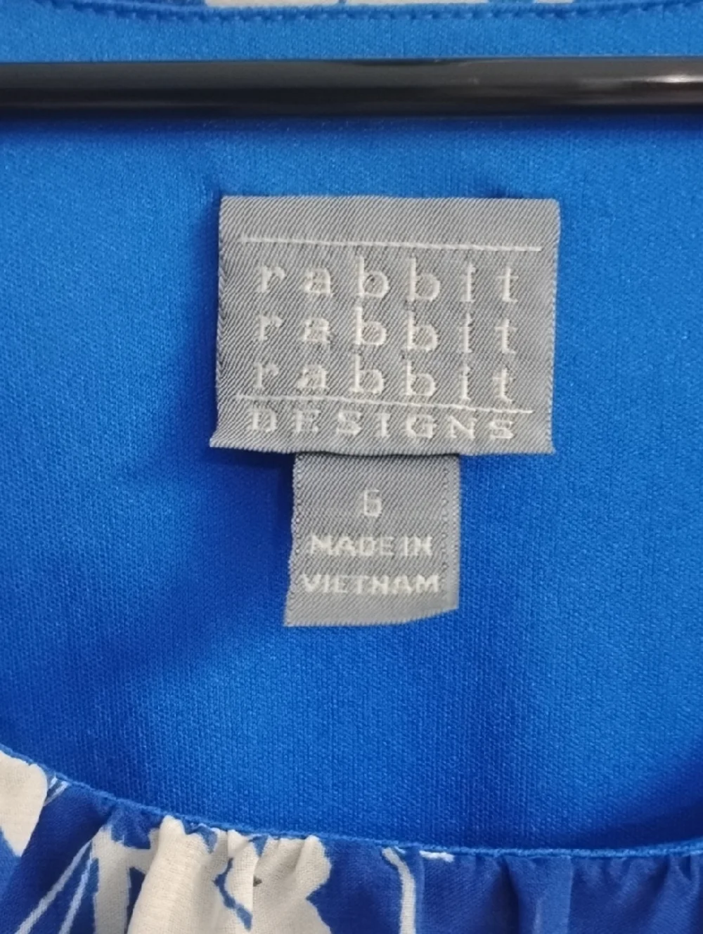 Rabbit Rabbit Rabbit Blue Floral High-Low Dress Size 6 - Picture 2 of 6